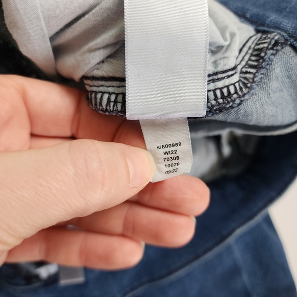 LOFT Outlet Womens High Rise Trouser Jeans Size 4 Medium Wash Wide Leg Stretch - Picture 10 of 15